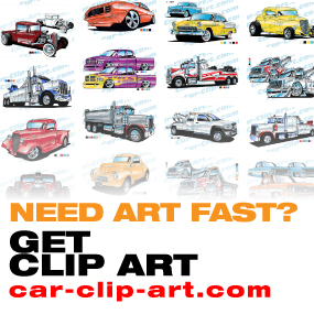 Hot Rod Vector Clip Art For Sale